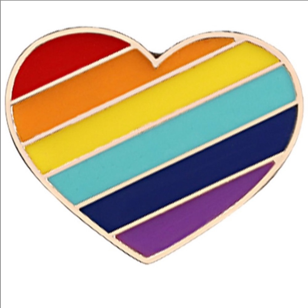 “Pride” Heart Enamel Pin